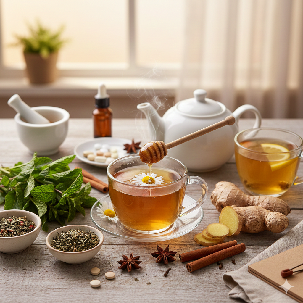 علاج التجشؤ بالأعشاب